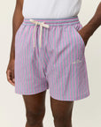 STAN STRIPE SEARSUCKER SWIM TRUNKS - LES DEUX