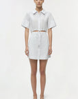 Marcy Cotton Mini Shirt Dress