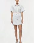 Marcy Cotton Mini Shirt Dress