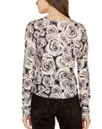 Rose Print Crew - AUTUMN CASHMERE
