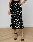 MAE POLKA DOT FLARE SKIRT