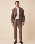 FRADI SLJ Jogger2 Trousers – BROWN - Full Body Front