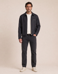BACKSTAGE WOOL JACKET - DOM REBEL – BLACK - Full Front Model