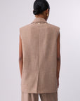 Vest with scarf