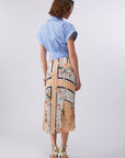 Pleated midi dress