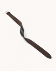 Paolo Vitale Suede Belt – BROWN - Reverse & Tip Detail
