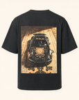 Bastille Alcantara Printed T-Shirt — Black — Ghost Mannequin Back