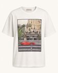 Bastille Direct Printed T-Shirt Monaco — White — Ghost Mannequin Front