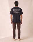 GALLERY T-SHIRT - DOM REBEL – BLACK - Full Back Model