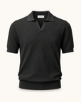 Gran Sasso Popcorn Johnny Polo – BLACK - Ghost Mannequin Front