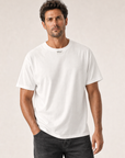 Bastille Damasc Printed T-Shirt Ball — White — Detail Front
