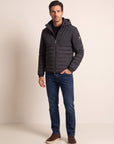 ROVOR Redding Four-Way Stretch Hooded Jacket – BLACK - Full Front Model
