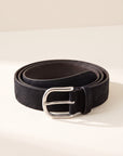 Paolo Vitale Calf Leather Belt — Black – BLACK - Coiled Hero