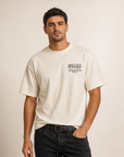 GALLERY T-SHIRT - DOM REBEL – OLD WHITE - Hero Front