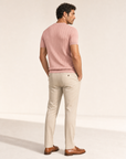 Ferrante Pima Cotton Perforated T-Shirt Pink - Image 2