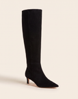 L’AGENCE Baxter Boot – BLACK SUEDE - Three-Quarter Product Hero