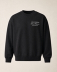 ART VETEMENTS SWEATSHIRT - DOM REBEL – BLACK - Ghost Mannequin Front