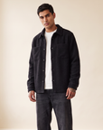 BOUCLÉ OVERSHIRT - LES DEUX – BLACK - Hero Front
