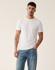 NORREGAARD TONAL T-SHIRT - LES DEUX – WHITE/WHITE - Hero Front