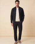 FRADI Barry Zip Bomber – BLACK - Full Body Front