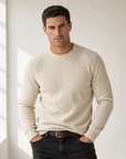 HERRINGBONE CREWNECK