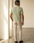 Ferrante SS Knit Button Shirt – Forest - Ghost Front