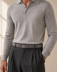 Paolo Vitale Suede Belt – GREY - Styled Waist Front