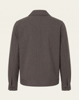 PINSTRIPE COACH JACKET - LES DEUX – SHOPPING BAG BROWN - Ghost Back