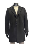 ALPACA OVERCOAT WITH DETACHABLE MINK COLLAR - HISO