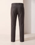 Briglia BG21 Mélange Pleated Trouser – BROWN - Ghost Mannequin Back
