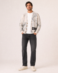 DRAWINGS CARDIGAN - DOM REBEL – IVORY - Full Front Model
