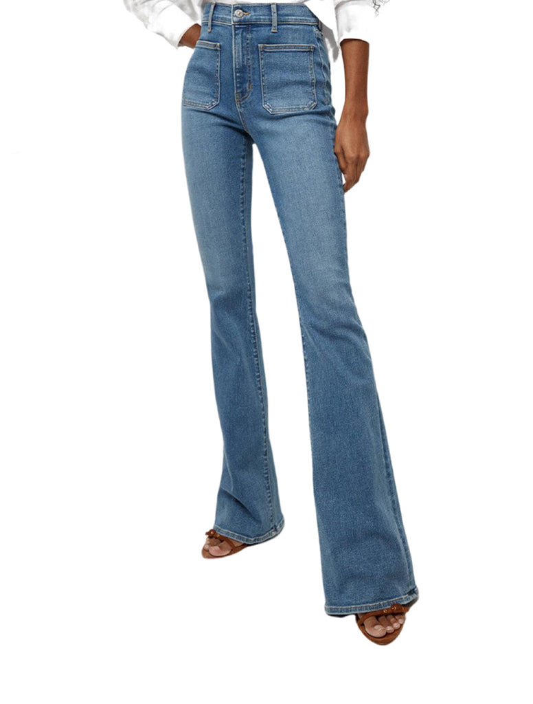 Beverly Skinny Flare Patch Jeans - VERONICA BEARD