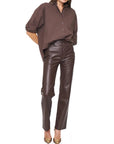 Cassie High Rise Straight Pants - PISTOLA