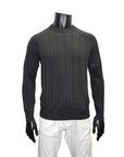 COTTON DROPSTITCH CREWNECK - GRAN SASSO