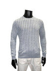 COTTON LINEN CABLE KNIT - GRAN SASSO
