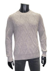 DIAMOND VANISE WOOL CASHMERE CREW - GRAN SASSO