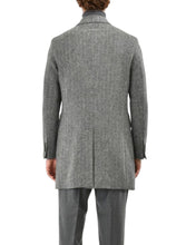 Load image into Gallery viewer, DOUBLE BREASTED HERRING BONE OVERCOAT - MANUEL RITZ

