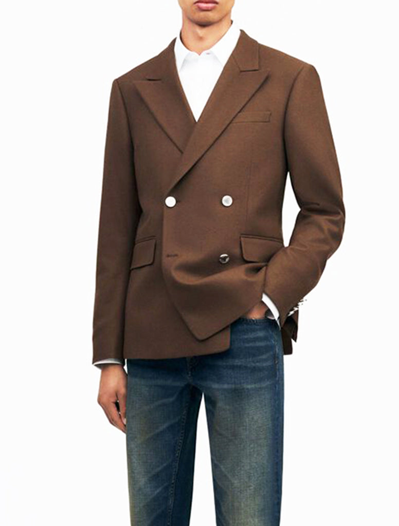 DOUBLE BREASTED MELTON BLAZER TIGER OF SWEDEN - Main Image