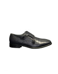 DOUBLE MONK STRAP CROC STAMPED DRESS SHOE - DEBONAIR