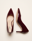 Maelle Leather Pump – WINE PATENT - Top and Sole