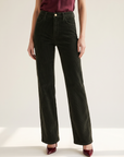 L’AGENCE Scottie Corduroy Pant – ARMY - Hero Front