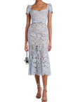 Floral Lace Midi Dress - SELF PORTRAIT