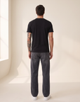 ENCORE T-SHIRT - LES DEUX – BLACK/BLACK - Full Back Model