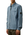 GABARDINE ZIP OVERSHIRT - CP COMPANY