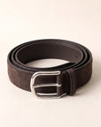 Paolo Vitale Calf Leather Belt — Dark Brown – DARK BROWN - Coiled Hero
