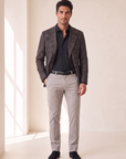 TECHNICAL TAILOR FIT SHIRT - ARCHIVIUM – BLACK - Full Front Model