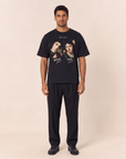 MY GIRL T-SHIRT - DOM REBEL – BLACK - Full Front Model