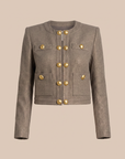Kahlia Jacket – MOTA/LIGHT GOLD - Ghost Mannequin Front