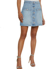 Kris Button Front Mini Skirt - L’AGENCE