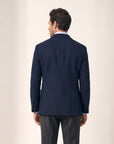 Gordon Textured Shirt – SAND – LIGHT BLUE - Hero Back